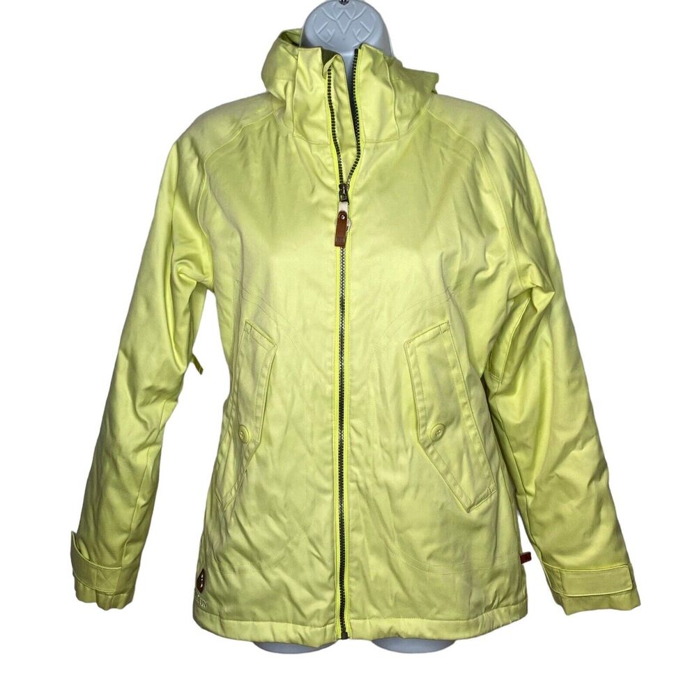 Burton DryRide Women's Snowboard Jacket Size XS Bright Green Coat Ski Snow
